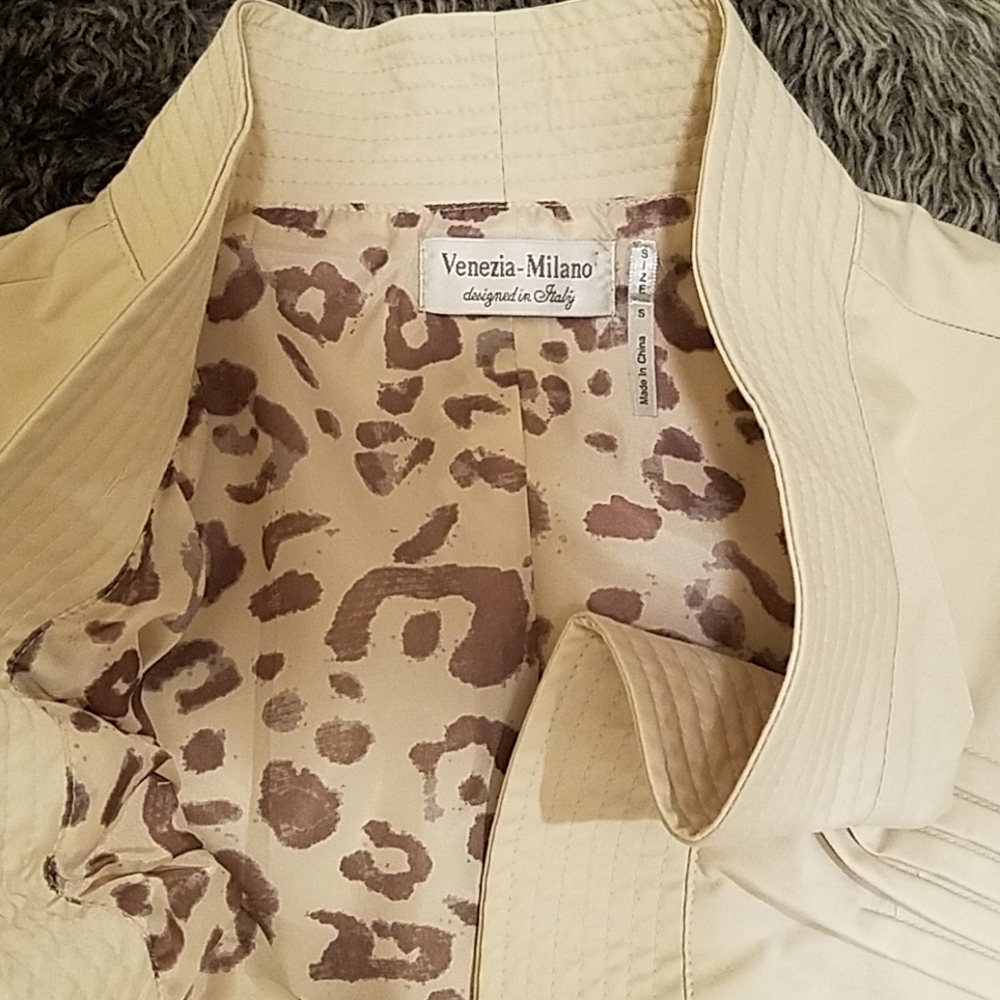 Venezia-Milano Beautiful Cream Jacket-Size S - Picture 5 of 8